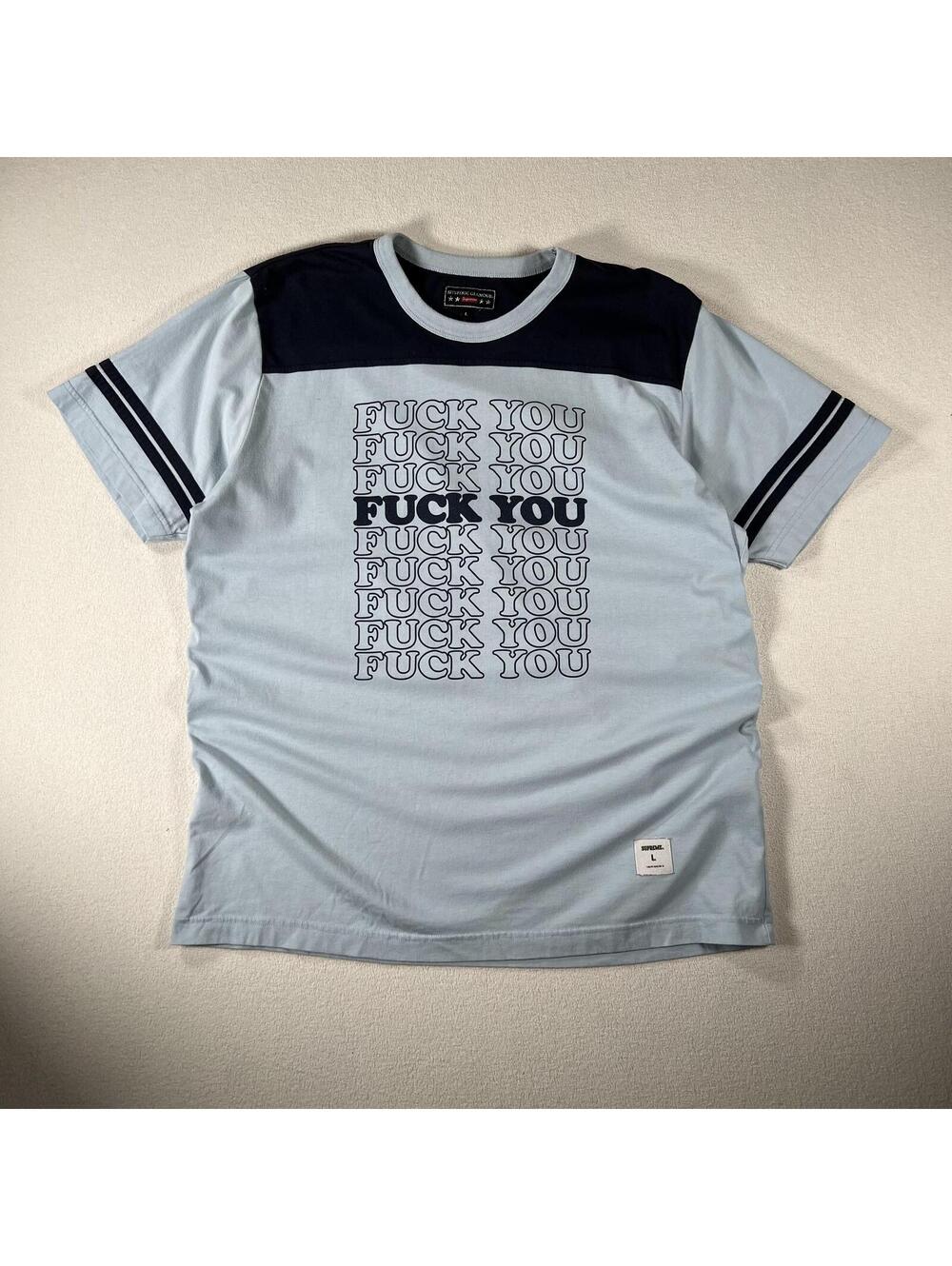 Hysteric Glamour x Supreme “F*ck you” foot ball tee Size L